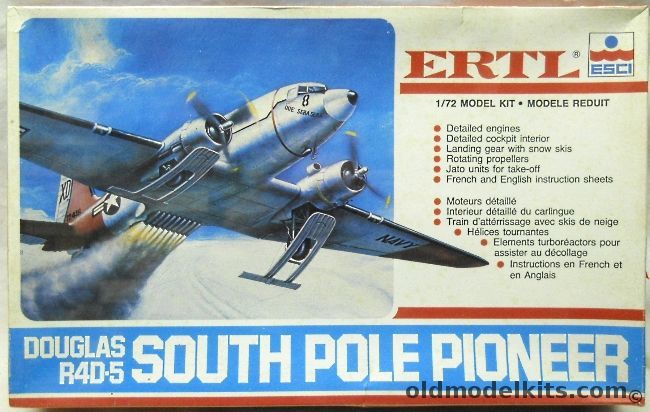 ESCI 1/72 Douglas R4D-5 South Pole Pioneer - (C-47), 8251 plastic model kit